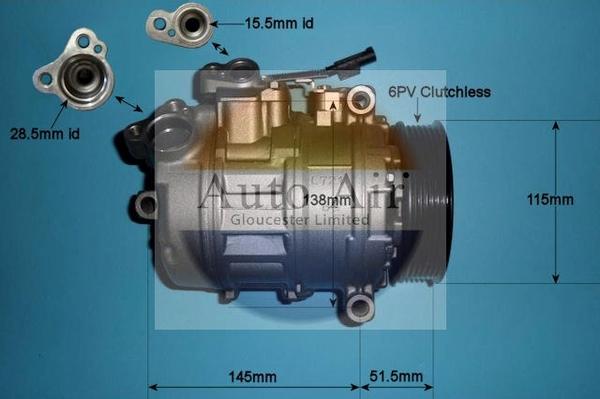 Auto Air Gloucester 14-0037R - Compresseur, climatisation cwaw.fr