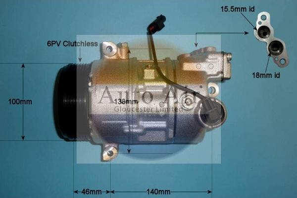 Auto Air Gloucester 14-0029P - Compresseur, climatisation cwaw.fr