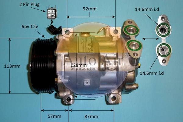 Auto Air Gloucester 14-0073p - Compresseur, climatisation cwaw.fr