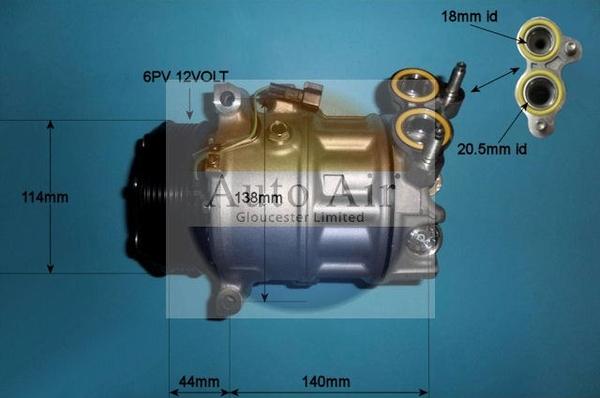 Auto Air Gloucester 14-0072 - Compresseur, climatisation cwaw.fr