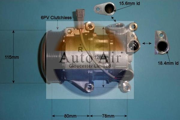 Auto Air Gloucester 14-0195 - Compresseur, climatisation cwaw.fr