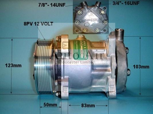 Auto Air Gloucester 14-0103B - Compresseur, climatisation cwaw.fr