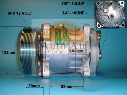 Auto Air Gloucester 14-0103C - Compresseur, climatisation cwaw.fr