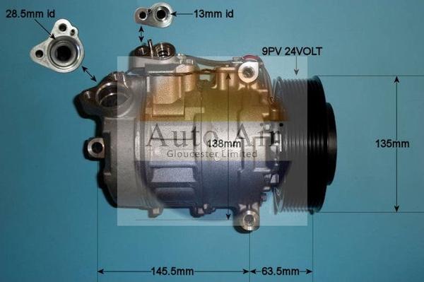 Auto Air Gloucester 14-0188 - Compresseur, climatisation cwaw.fr