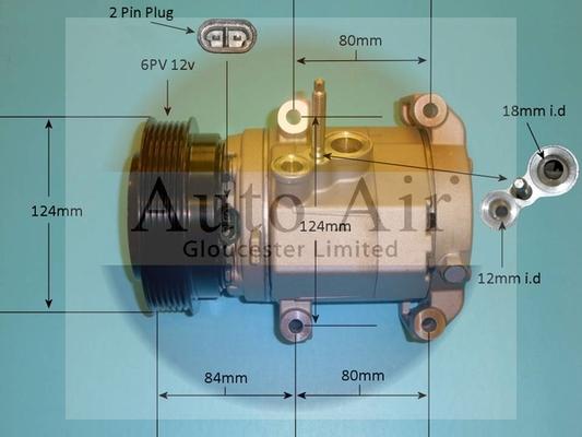 Auto Air Gloucester 14-0187P - Compresseur, climatisation cwaw.fr