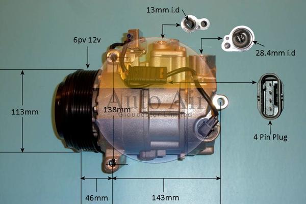 Auto Air Gloucester 14-0123P - Compresseur, climatisation cwaw.fr