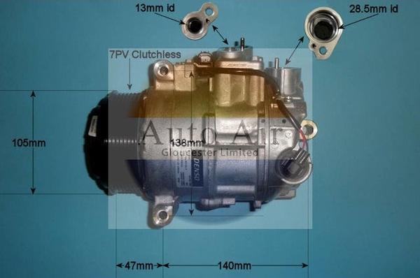 Auto Air Gloucester 14-0123 - Compresseur, climatisation cwaw.fr