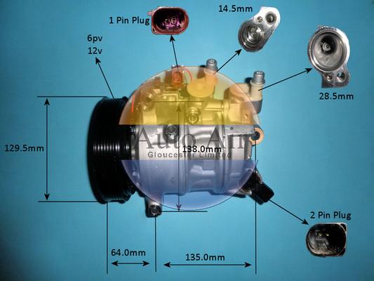 Auto Air Gloucester 14-0847 - Compresseur, climatisation cwaw.fr