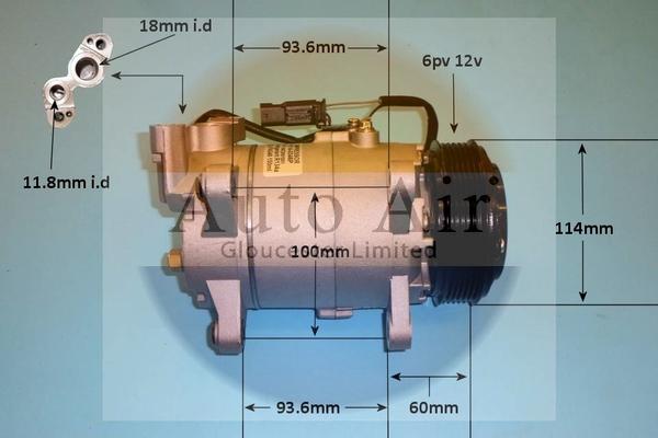 Auto Air Gloucester 140346P - Compresseur, climatisation cwaw.fr