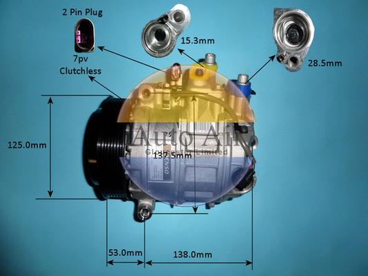 Auto Air Gloucester 14-0350 - Compresseur, climatisation cwaw.fr