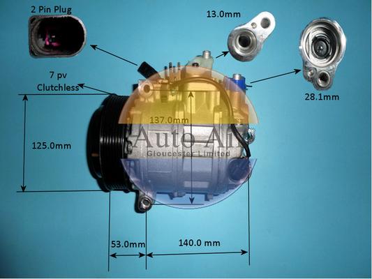 Auto Air Gloucester 14-0351P - Compresseur, climatisation cwaw.fr