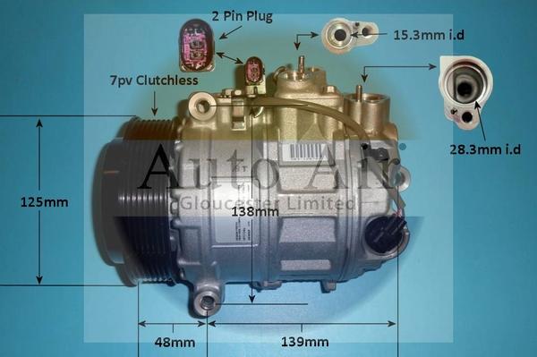 Auto Air Gloucester 140351 - Compresseur, climatisation cwaw.fr