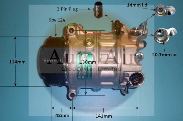 Auto Air Gloucester 140352 - Compresseur, climatisation cwaw.fr