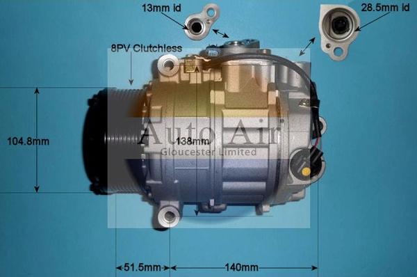 Auto Air Gloucester 14-0306P - Compresseur, climatisation cwaw.fr