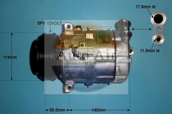 Auto Air Gloucester 14-0334 - Compresseur, climatisation cwaw.fr