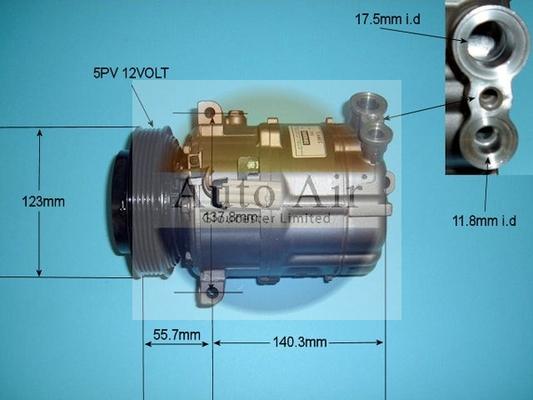 Auto Air Gloucester 14-0335R - Compresseur, climatisation cwaw.fr