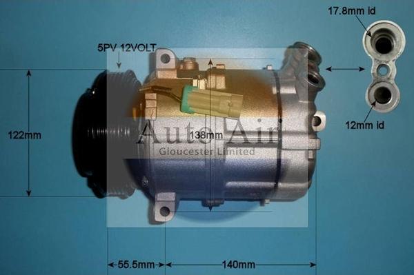 Auto Air Gloucester 14-0333P - Compresseur, climatisation cwaw.fr