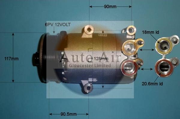 Auto Air Gloucester 14-0326 - Compresseur, climatisation cwaw.fr