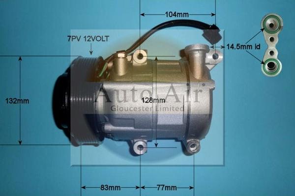 Auto Air Gloucester 14-0321P - Compresseur, climatisation cwaw.fr