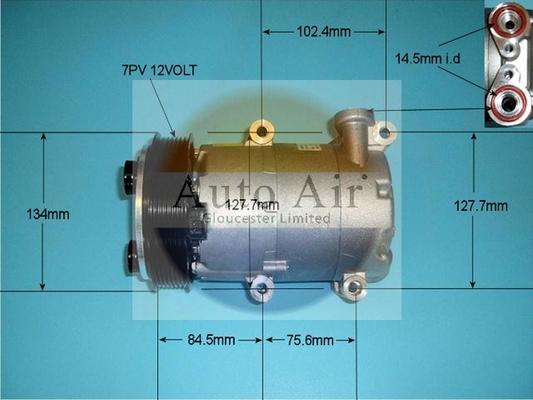 Auto Air Gloucester 14-0321 - Compresseur, climatisation cwaw.fr