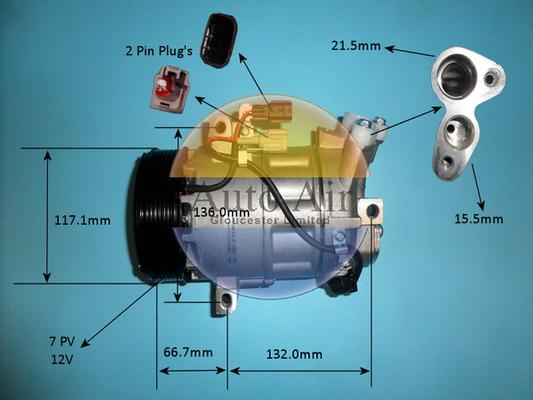 Auto Air Gloucester 14-0297P - Compresseur, climatisation cwaw.fr