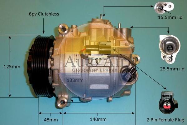 Auto Air Gloucester 14-0244 - Compresseur, climatisation cwaw.fr