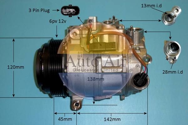 Auto Air Gloucester 14-0241 - Compresseur, climatisation cwaw.fr