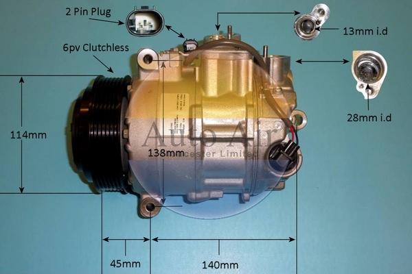 Auto Air Gloucester 14-0251 - Compresseur, climatisation cwaw.fr