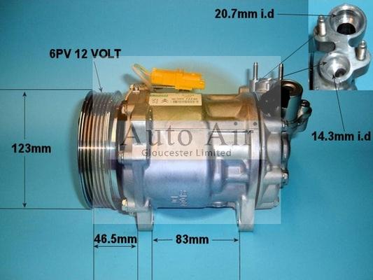 Auto Air Gloucester 14-0269 - Compresseur, climatisation cwaw.fr