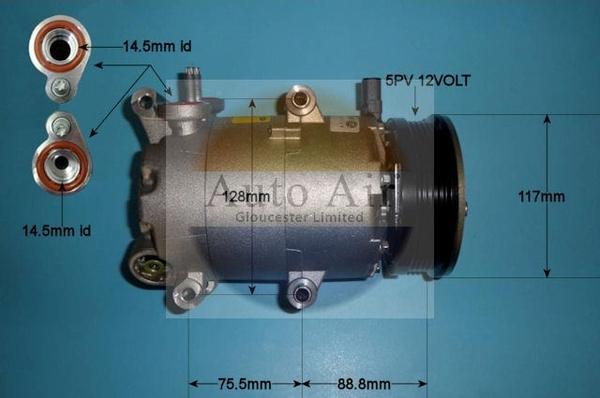 Auto Air Gloucester 14-0208 - Compresseur, climatisation cwaw.fr