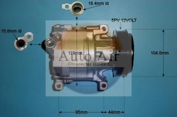 Auto Air Gloucester 14-0214 - Compresseur, climatisation cwaw.fr