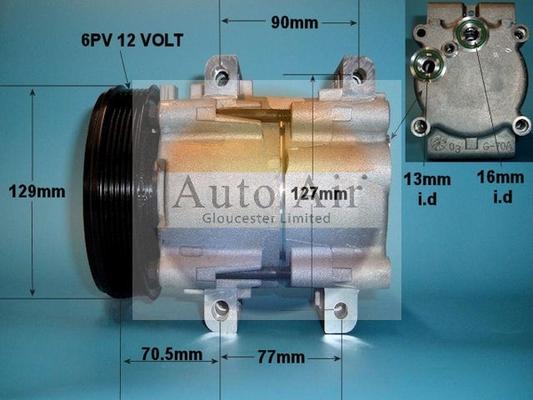 Auto Air Gloucester 14-0216 - Compresseur, climatisation cwaw.fr