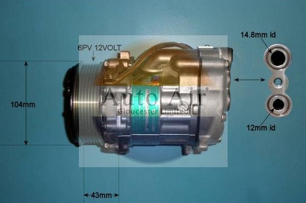 Auto Air Gloucester 14-0286 - Compresseur, climatisation cwaw.fr