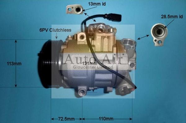 Auto Air Gloucester 14-0288P - Compresseur, climatisation cwaw.fr