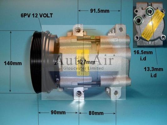 Auto Air Gloucester 14-0234 - Compresseur, climatisation cwaw.fr