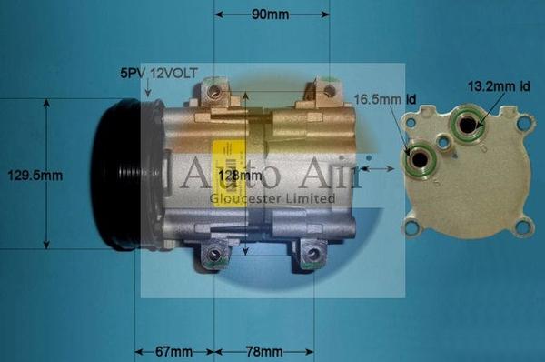 Auto Air Gloucester 14-0236 - Compresseur, climatisation cwaw.fr