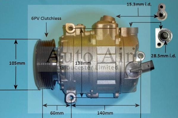 Auto Air Gloucester 14-0238P - Compresseur, climatisation cwaw.fr