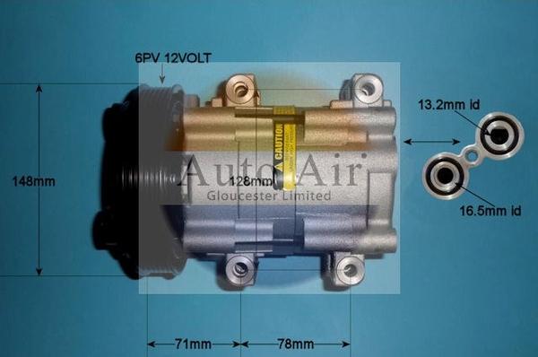 Auto Air Gloucester 14-0233P - Compresseur, climatisation cwaw.fr