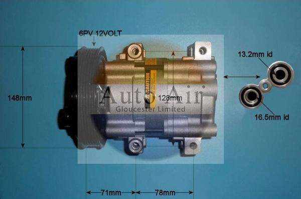 Auto Air Gloucester 14-0233 - Compresseur, climatisation cwaw.fr