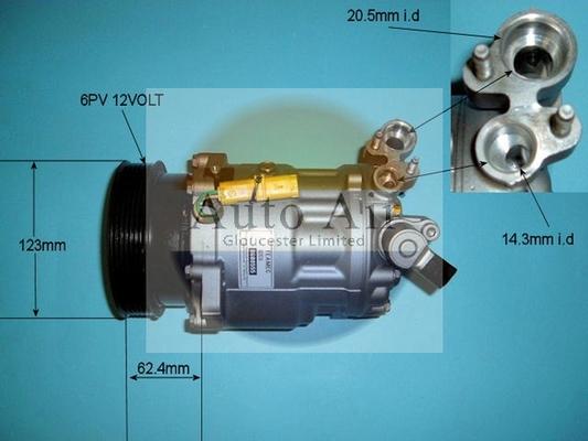 Auto Air Gloucester 14-0221R - Compresseur, climatisation cwaw.fr