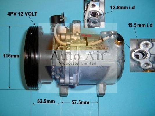 Auto Air Gloucester 14-0228 - Compresseur, climatisation cwaw.fr