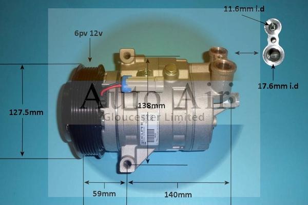 Auto Air Gloucester 14-0271 - Compresseur, climatisation cwaw.fr