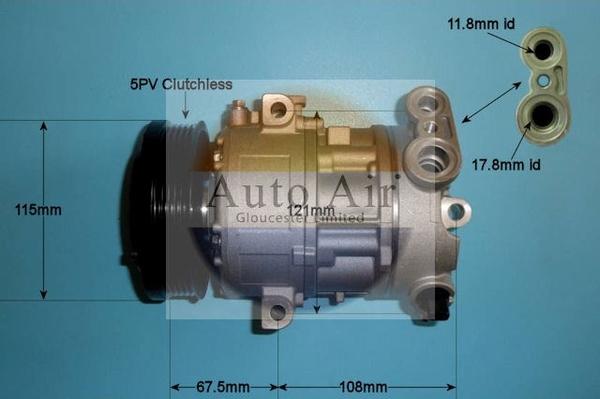 Auto Air Gloucester 14-1446P - Compresseur, climatisation cwaw.fr