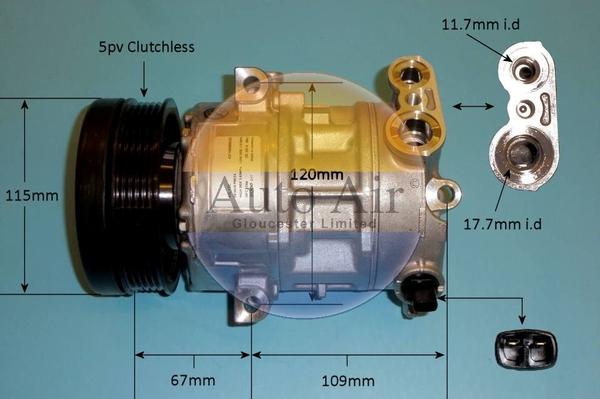 Auto Air Gloucester 14-1446 - Compresseur, climatisation cwaw.fr