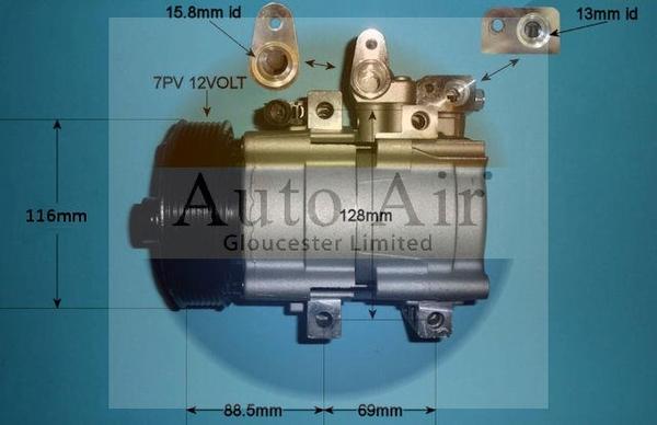 Auto Air Gloucester 14-1441p - Compresseur, climatisation cwaw.fr