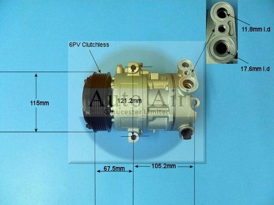 Auto Air Gloucester 14-1447P - Compresseur, climatisation cwaw.fr