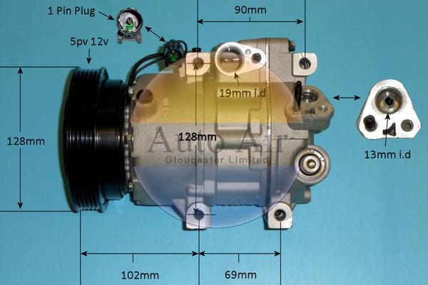 Auto Air Gloucester 14-1459P - Compresseur, climatisation cwaw.fr