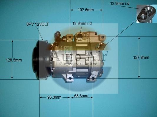 Auto Air Gloucester 14-1458 - Compresseur, climatisation cwaw.fr