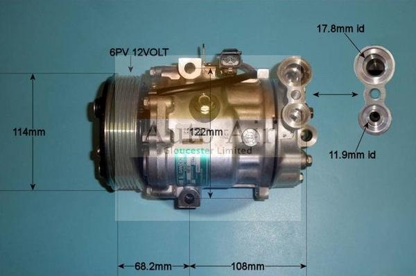 Auto Air Gloucester 14-1469 - Compresseur, climatisation cwaw.fr