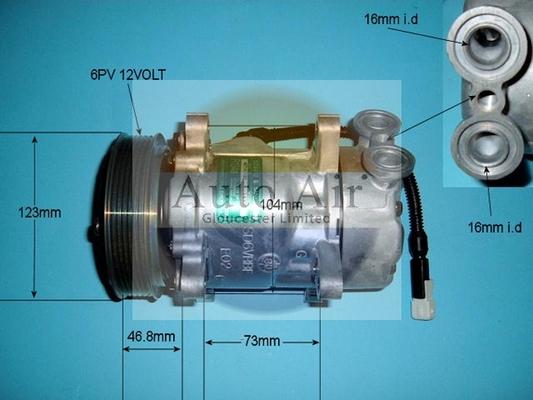 Auto Air Gloucester 14-1433 - Compresseur, climatisation cwaw.fr